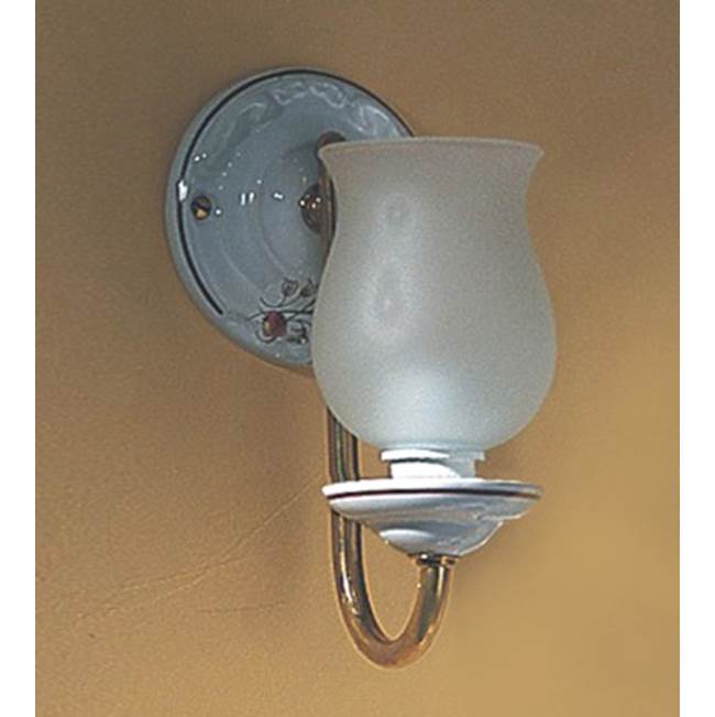Herbeau Wall Light in Romantique, Polished Nickel